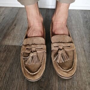 Tommy Hilfiger Tan Suede Boat Shoe Style Loafers 8.5